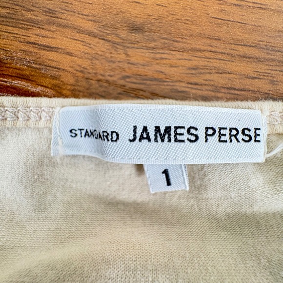 James Perse Standard Size 1 Small Cream Spaghetti Strap Midi Dress Supima Cotton - Picture 4 of 11